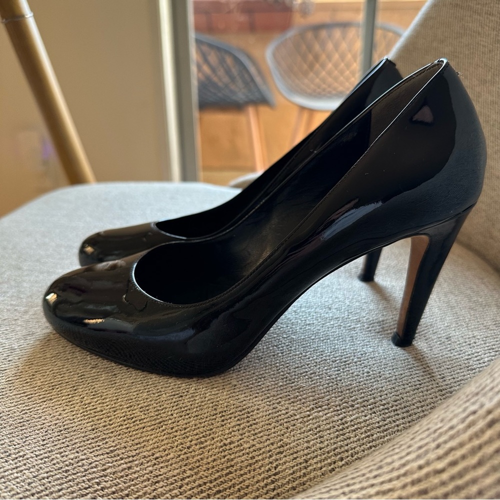 Cole Haan Nike Air Technology Lainey Heel Pump Black Patent Leather Size 7